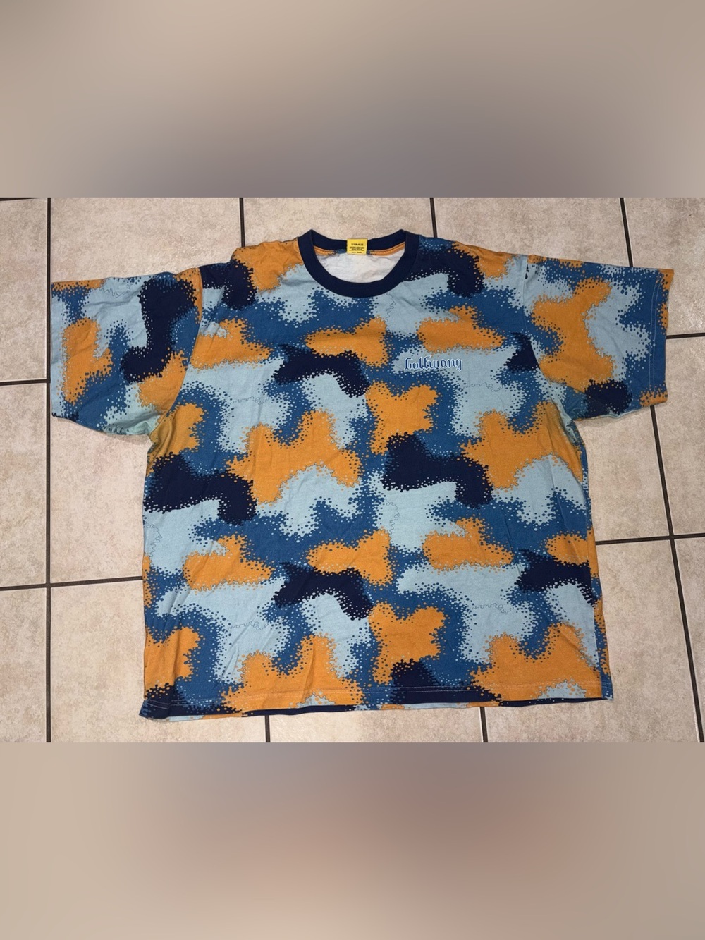 Golf Tyler the Creator Golfwang Blue & Orange Graphic Tee XL